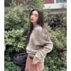 내추럴공기짜임 루지꽈배기니트